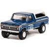 1974 Ford F-250 Truck w/Camper Shell Blue Met. w/Black Stripes "Bigfoot" 1/64 Diecast Model Car by Greenlight - 2 of 3