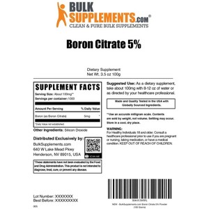 BulkSupplements Boron Citrate Powder - 1 of 4