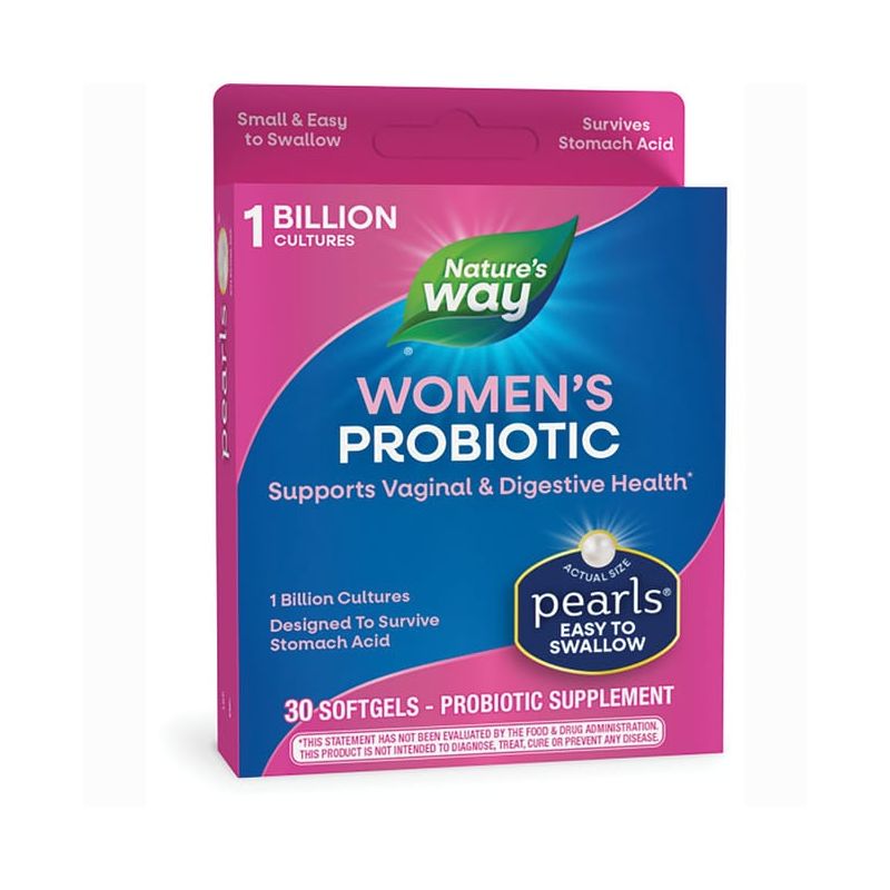 Nature's Way Probiotic Pearls Women's 1 Billion Cfu 30 Sgels, 1 of 3