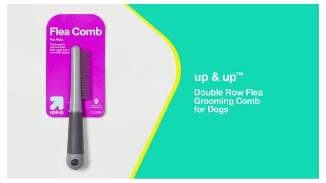 Double Row Flea Grooming Comb for Dogs- up &#38; up&#8482;, 2 of 5, play video