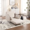 PAGED Convertible Folding Accent Lounge Chair Bed with Adjustable Backrest&Pillows,Single Sleeper Chair Sofa for Small Spaces,Apartment - 2 of 4
