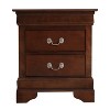 HomeStock Cappuccino Nightstand 24x22x16 with One Spacious Drawer, Compact Bedside Table for Storage and Rich Modern Bedroom Accent - 4 of 4