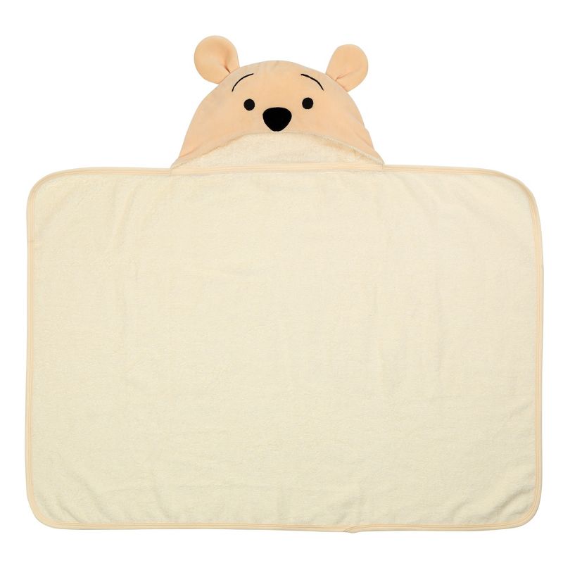 Lambs & Ivy Disney Baby Winnie the Pooh Tan Cotton Hooded Baby Bath Towel, 5 of 6