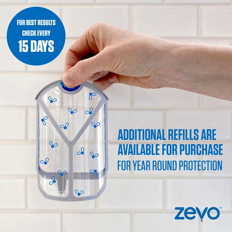 Zevo Flying Insect Trap Refill Cartridges - 2pk, 4 of 17