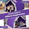 Costzon Kids Dream Bed Tent, Portable Twin Playhouse with Double Net Curtain, Inner Pocket & Carrying Bag, Indoor Privacy Tent (Purple) - 2 of 4