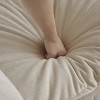 Comfy Deep Single Seat Sofa Upholstered Reading Armchair Living Room Chair Beige Chenille Fabric , 1 Toss Pillow - 3 of 4