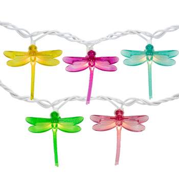 Northlight 10-Count Dragonfly Patio Lights, 7.25ft - White Wire