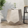 Magnesium Oxide Calgary Side Table - Light Grey Finish for Indoor/Outdoor Use - 2 of 2