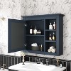 Okak Modern Wall Mounted Bathroom Cabinet with Mirror & Adjustable Shelves,Medicine Cabinet Mirror Cabinet for Bathroom - 2 of 4