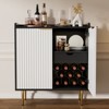 37.4'' Modern Coffee Bar Cabinet With Wine Racks And Drawer Storage For Living Room - 2 of 4