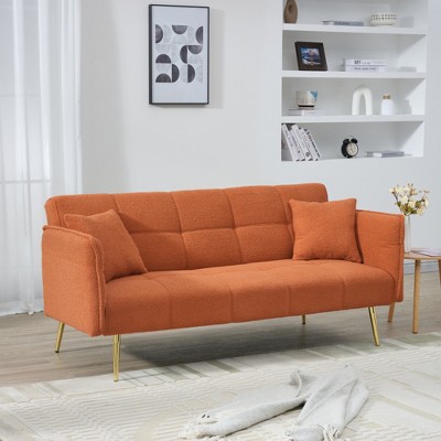 Runesay Teddy Fleece Sofabed with Adjustable Arms and Backrest