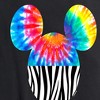 Women's - Disney - Tie Dye Zebra Print Mickey Short Sleeve Graphic T-Shirt - 2 of 4