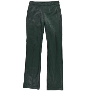 GUESS Womens Faux Leather Straight Casual Trouser Pants - 1 of 3