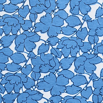 paradise blue tossed floral