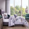 Bebejan Jewel Toned Florals 100% Cotton 5-Piece Reversible Comforter Set - 3 of 4