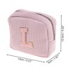 Unique Bargains Letter l Pattern Makeup Bag 1 Pc - 2 of 4