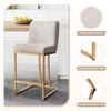 Dovelina Modern Linen Upholstered Barstool Set of 2 - 4 of 4