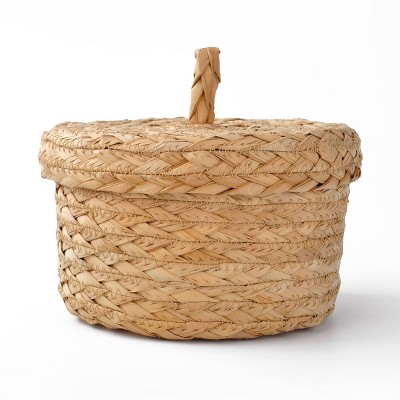 Natural Basket with Lid Natural - Bullseye's Playground™