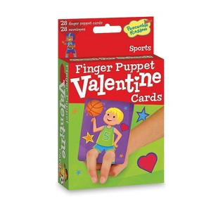 MindWare Sports Finger Puppet Valentines - 28 Cards, 28 Envelopes - 1 of 2