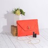 Pavilion Gift Company - Valerie Coral - 10.5" x 0.5" x 7.5" Oversized Clutch - Handbags - 2 of 4