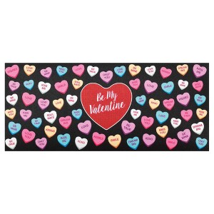 Dicksons Magnolia Garden Be My Valentine Sweet Hearts 22 x 10 Inch Poly Rubber Doormat Insert - 1 of 2
