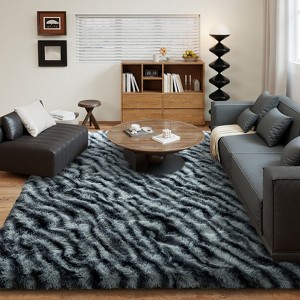 5x7 Area Rugs for Bedroom, Soft Fluffy Shaggy Rug for Living Room Kids Room Home Decor - 1 of 4