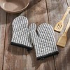 Sawyer Mill Black Ticking Stripe Oven Mitt Set of 2 - 4 of 4