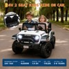 24V 2 Seater Ride On Truck,4WD Kids Electric Car W/Remote Control，Battery Powered Ride On Toy Car with Spring Suspension - 4 of 4