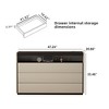 Gaoyangjiaju 47.24 inch Modern 3 Drawer Storage Cabinet with Open Shelf, Plywood Frame Melamine Board - 2 of 4