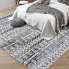 9x12 Gray Boho Farmhouse Rug, Washable Soft Neutral Carpet for Living Room, Bedroom, Dining Room - 2 of 4