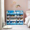 SONGMICS Kid's Large Toy Storage Unit with 16 Removable Bins, for Playroom, Children³Õ Room, 41.7", Space Theme - 2 of 4