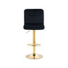 Set of 2 360° Velvet Swivel Adjustable Counter Height Bar Stools with Back and Footrest - 4 of 4
