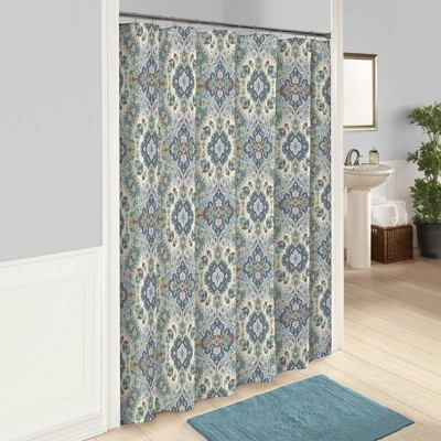 Ahana Shower Curtain Teal - Marble Hill