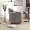CAVINAS 360 Degree Accent Swivel Chair with Soft Adjustable Backrest Comfy Chair Lounge Chair for Living Room - 4 of 4