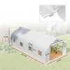 20' x 10' x 7' Tunnel Greenhouse Large Walk-In Warm House, Roll Up Door - 3 of 4