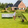 1 Wrapped Metal Chicken Tunnel with Corner Frame Suitable for Chickens, Ducks, Rabbits - 2 of 4