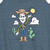 Women's - Disney - Woody Pastel Graphic Racerback Tank - 2 of 4