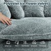 Aukfa 55" Oversized Round Chaise Lounge Chair, Modern Circle/Cloud Sofa Bed, Bean Bag Chair For Living Room - 4 of 4