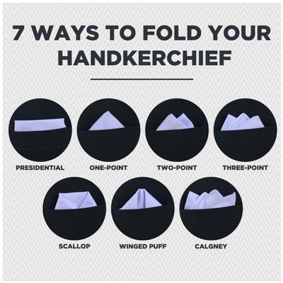 Men's 6 Piece Colorful Boxed Fancy 100 Cotton Handkerchiefs Hankies