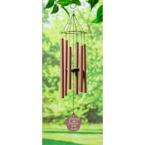 30"H Laser Etched Metal Hand Tuned Windchime, Always and Forever in Our Hearts", Scale "A" - 1 of 3