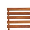vidaXL Solid Acacia Wood Patio Deck Chair | Durable Outdoor/Indoor Lounger | Weather Resistant Garden Chair with Armrests and Footrest | Brown - 4 of 4