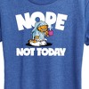 Women's - Garfield - Nope Not Today Short Sleeve Graphic T-Shirt - 2 of 4