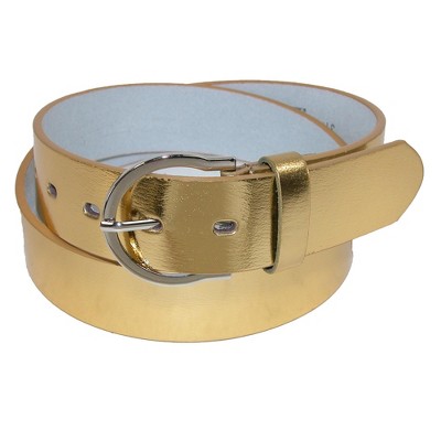 Ctm Womens Basic Bridle Belt, Large, Gold : Target