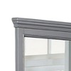 Royal Hampton Dresser Mirror w Crown Molding Frame, 42 Inch Gray Solid Wood - 4 of 4