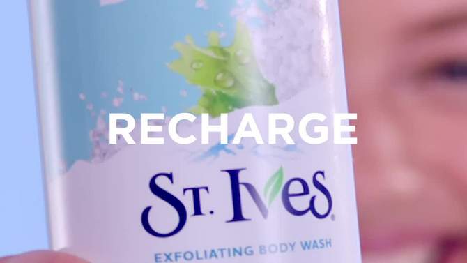 St. Ives Oatmeal &#38; Shea Butter Plant-Based Natural Body Wash Soap - 22 fl oz, 2 of 19, play video