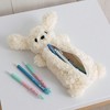 Anna-Kaci Plush Puppy Pencil Case with Soft Faux Fur Texture and Zipper Storage Pouch 10.5x6 in - 3 of 3