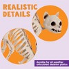 Joyfy 2 PCS Halloween Poseable Animal Cats Skeleton Decor, Cats Plastic Bones with Posable Joints for Graveyard Party Prop Decor(7 * 7.9 * 3 inches) - 2 of 4