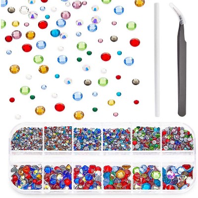 Bright Creations 2003 Pieces Hotfix Rhinestones Set with Dotting Pen and Tweezers for Arts and Crafts