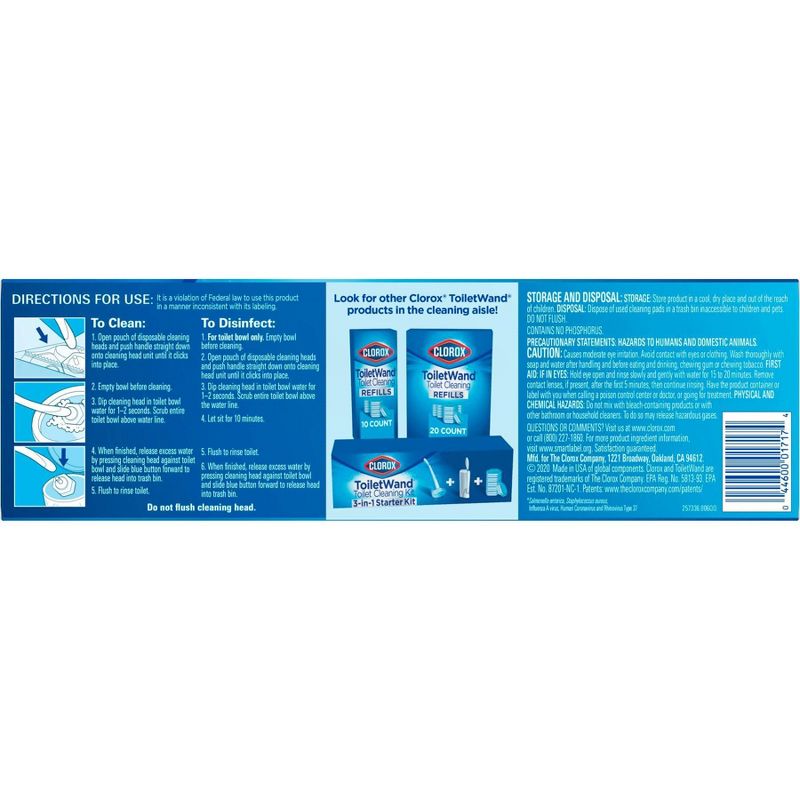 Clorox ToiletWand Disinfecting Refills Disposable Wand Heads - Unscented - 10ct, 5 of 23