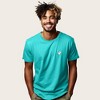 Dalix Ghost Embroidered Soft Cotton Short Sleeve T Shirt Mens - 4 of 4
